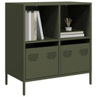Sideboard 68x39x73.5 cm cold-rolled steel olive green