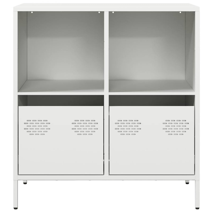 Dressoir 68x39x73,5 cm koudgewalst staal wit