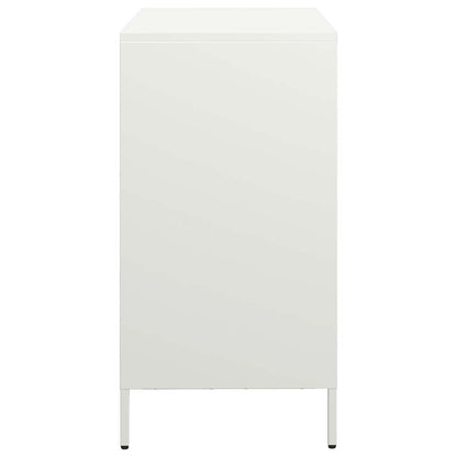 Dressoir 68x39x73,5 cm koudgewalst staal wit