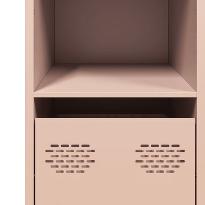 Dressoir 101,5x39x73,5 cm koudgewalst staal roze