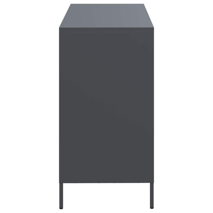 Dressoir 101,5x39x73,5 cm koudgewalst staal antracietkleurig