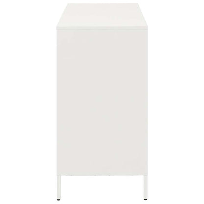 Dressoir 101,5x39x73,5 cm koudgewalst staal wit
