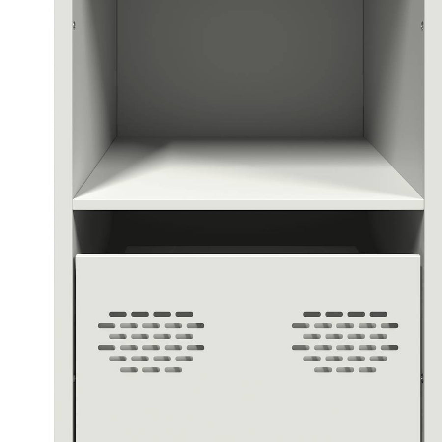 Dressoir 101,5x39x73,5 cm koudgewalst staal wit