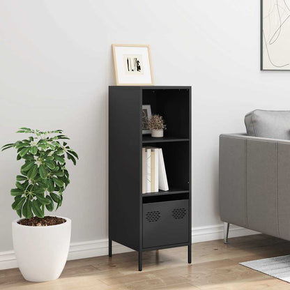 Hoge kast 35x39x103,5 cm staal zwart