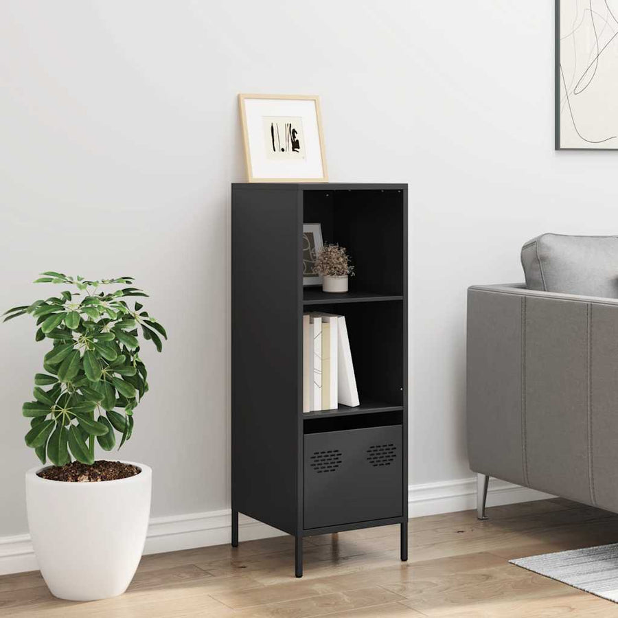 Hoge kast 35x39x103,5 cm staal zwart