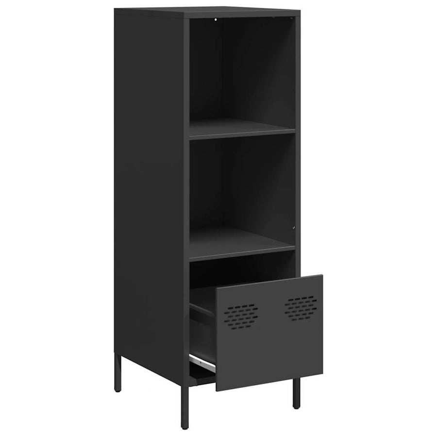 Hoge kast 35x39x103,5 cm staal zwart