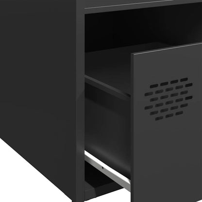 Hoge kast 35x39x103,5 cm staal zwart
