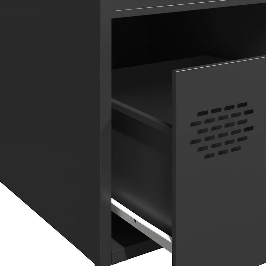 Hoge kast 35x39x103,5 cm staal zwart