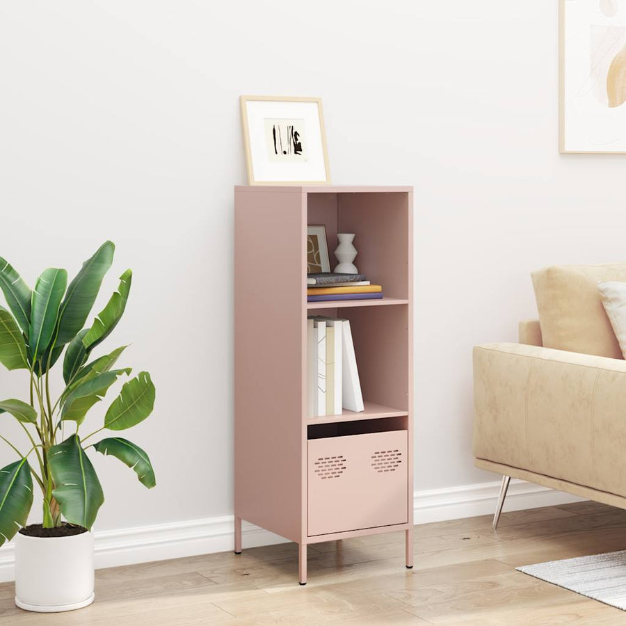 Hoge kast 35x39x103,5 cm staal roze