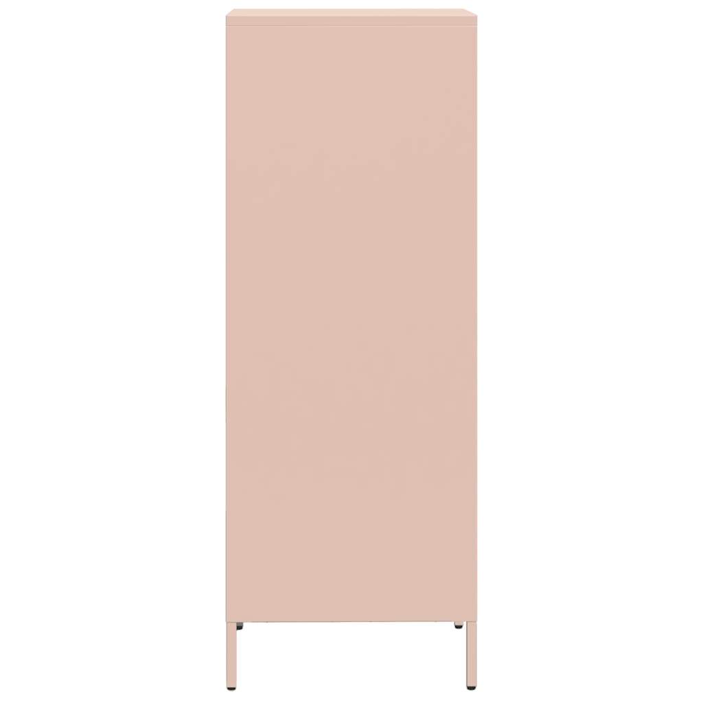 Hoge kast 35x39x103,5 cm staal roze