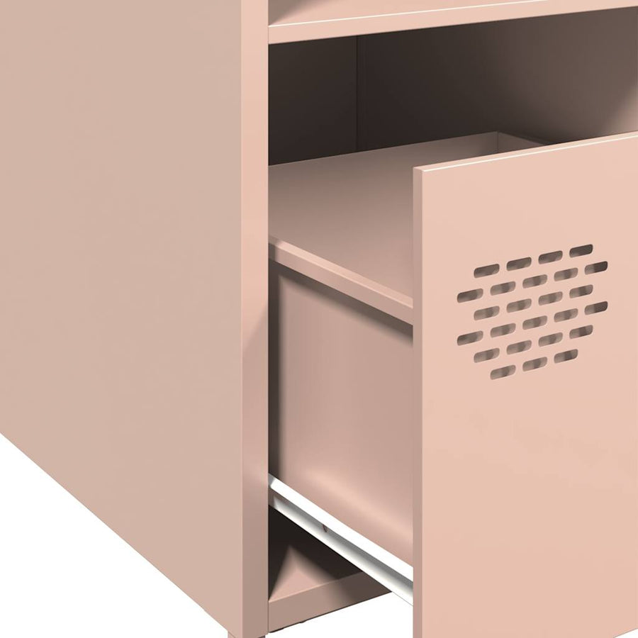 Hoge kast 35x39x103,5 cm staal roze
