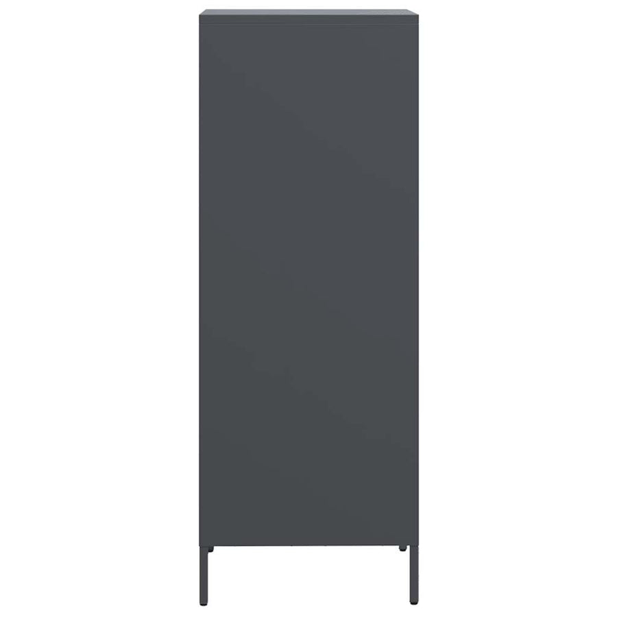 Hoge kast 35x39x103,5 cm staal antracietkleurig