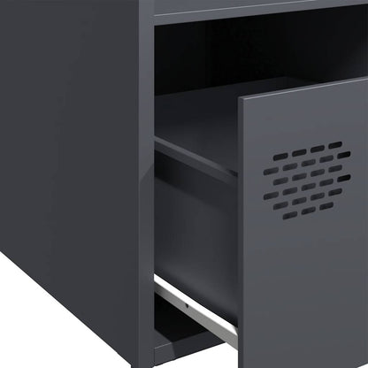 Hoge kast 35x39x103,5 cm staal antracietkleurig