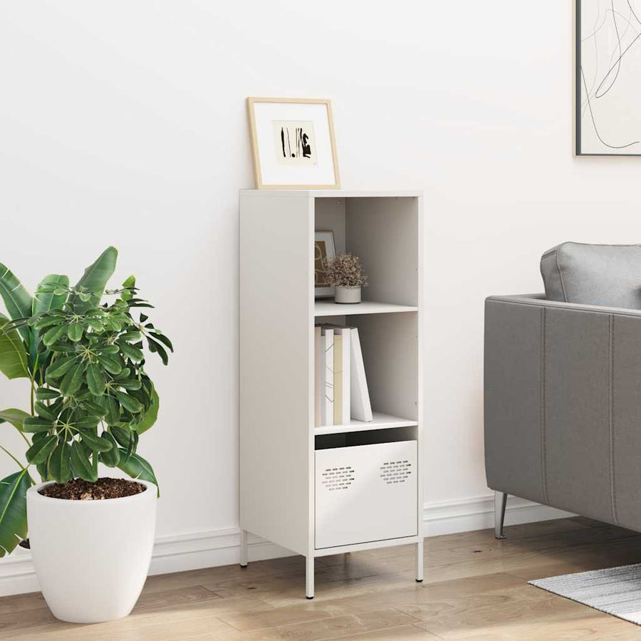Hoge kast 35x39x103,5 cm staal wit