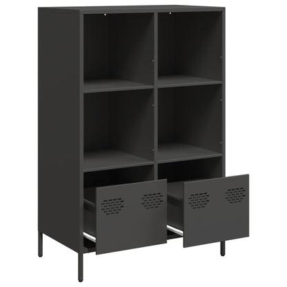Hoge kast 68x39x103,5 cm staal zwart