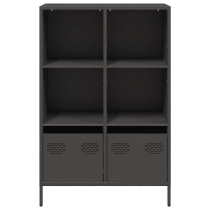 Hoge kast 68x39x103,5 cm staal zwart