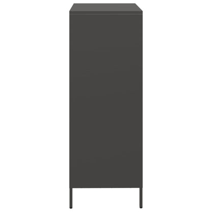 Hoge kast 68x39x103,5 cm staal zwart