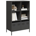 Hoge kast 68x39x103,5 cm staal zwart