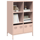 Tall cabinet 68x39x103.5 cm steel pink