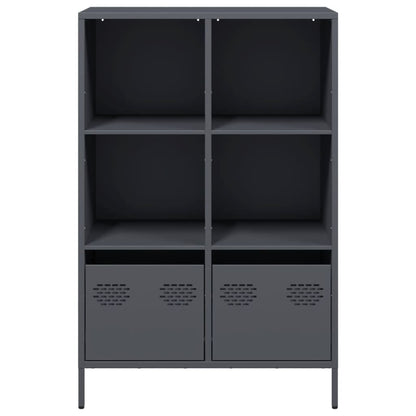 Hoge kast 68x39x103,5 cm staal antracietkleurig