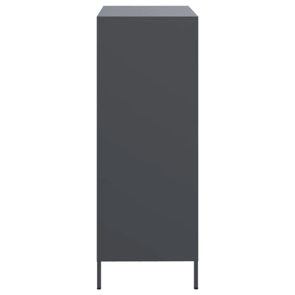 Hoge kast 68x39x103,5 cm staal antracietkleurig