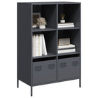 Tall cabinet 68x39x103.5 cm steel anthracite-coloured