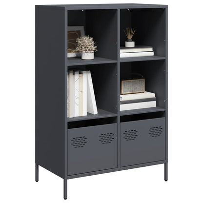 Hoge kast 68x39x103,5 cm staal antracietkleurig