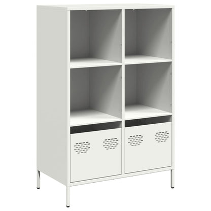 Hoge kast 68x39x103,5 cm staal wit