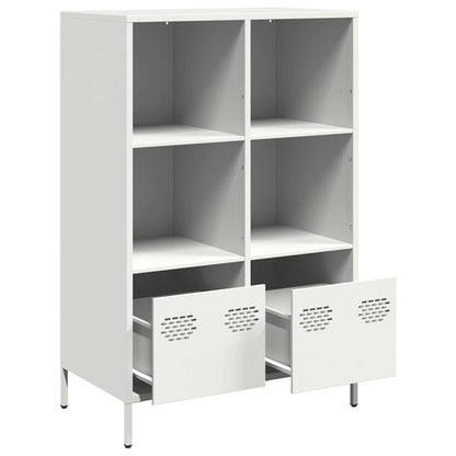 Hoge kast 68x39x103,5 cm staal wit