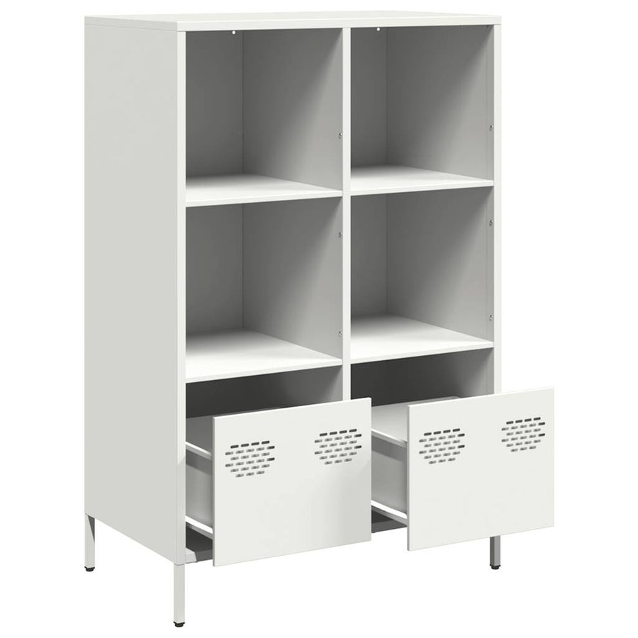 Hoge kast 68x39x103,5 cm staal wit