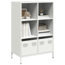 Hoge kast 68x39x103,5 cm staal wit
