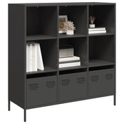 Hoge kast 101,5x39x103,5 cm staal zwart