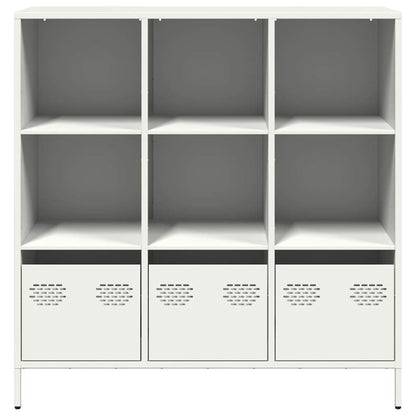 Hoge kast 101,5x39x103,5 cm staal wit