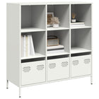 Hoge kast 101,5x39x103,5 cm staal wit