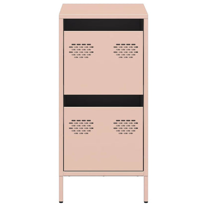Dressoir 35x39x73,5 cm koudgewalst staal roze