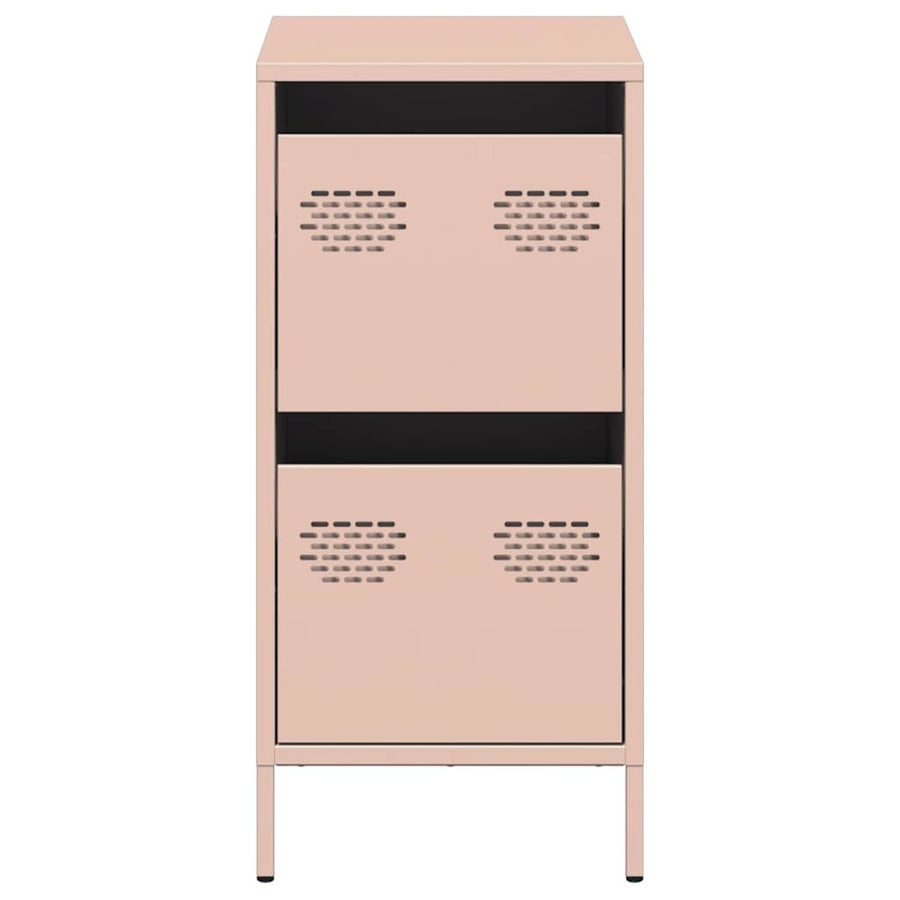 Dressoir 35x39x73,5 cm koudgewalst staal roze