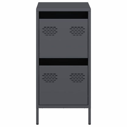 Dressoir 35x39x73,5 cm koudgewalst staal antracietkleurig