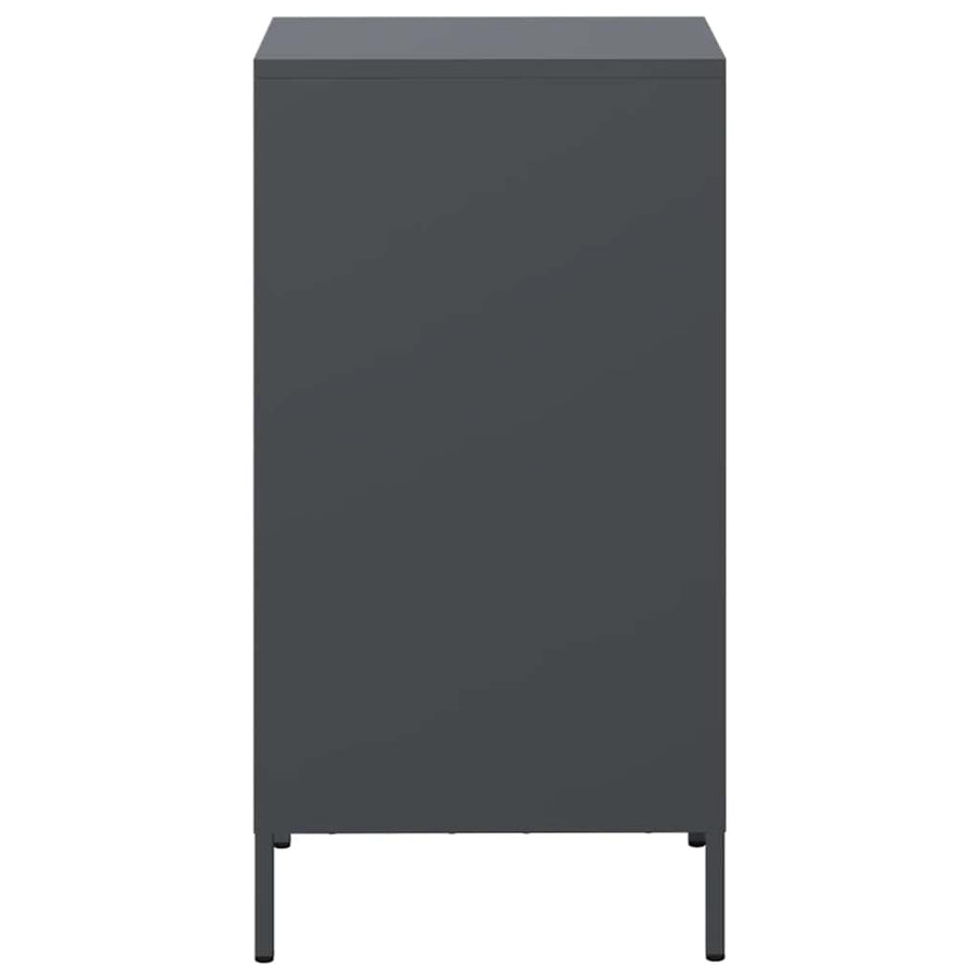 Dressoir 35x39x73,5 cm koudgewalst staal antracietkleurig