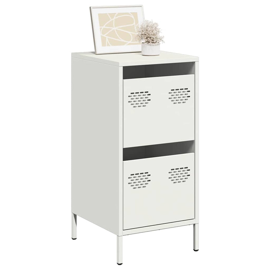 Dressoir 35x39x73,5 cm koudgewalst staal wit