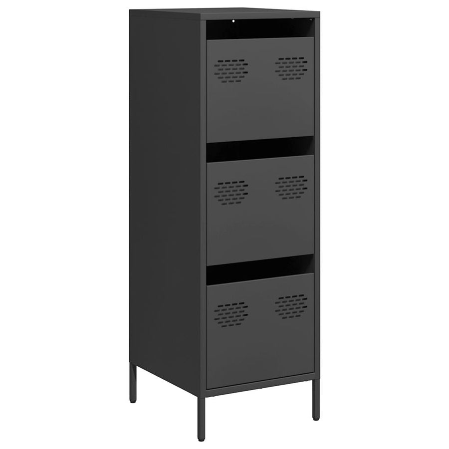 Hoge kast 39x35x103,5 cm staal zwart