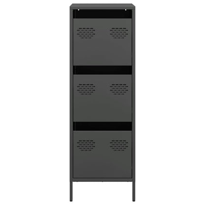 Hoge kast 39x35x103,5 cm staal zwart