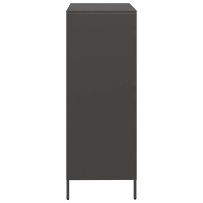 Hoge kast 39x35x103,5 cm staal zwart