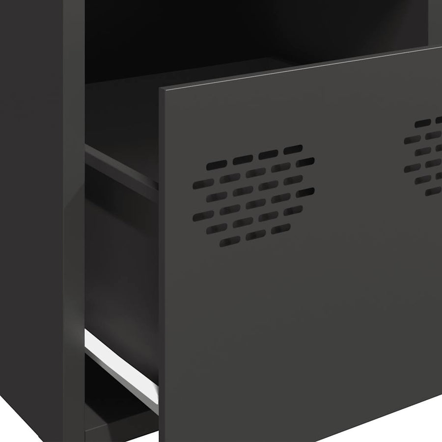 Hoge kast 39x35x103,5 cm staal zwart