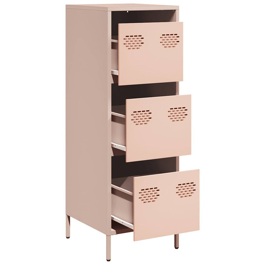 Hoge kast 39x35x103,5 cm staal zwart