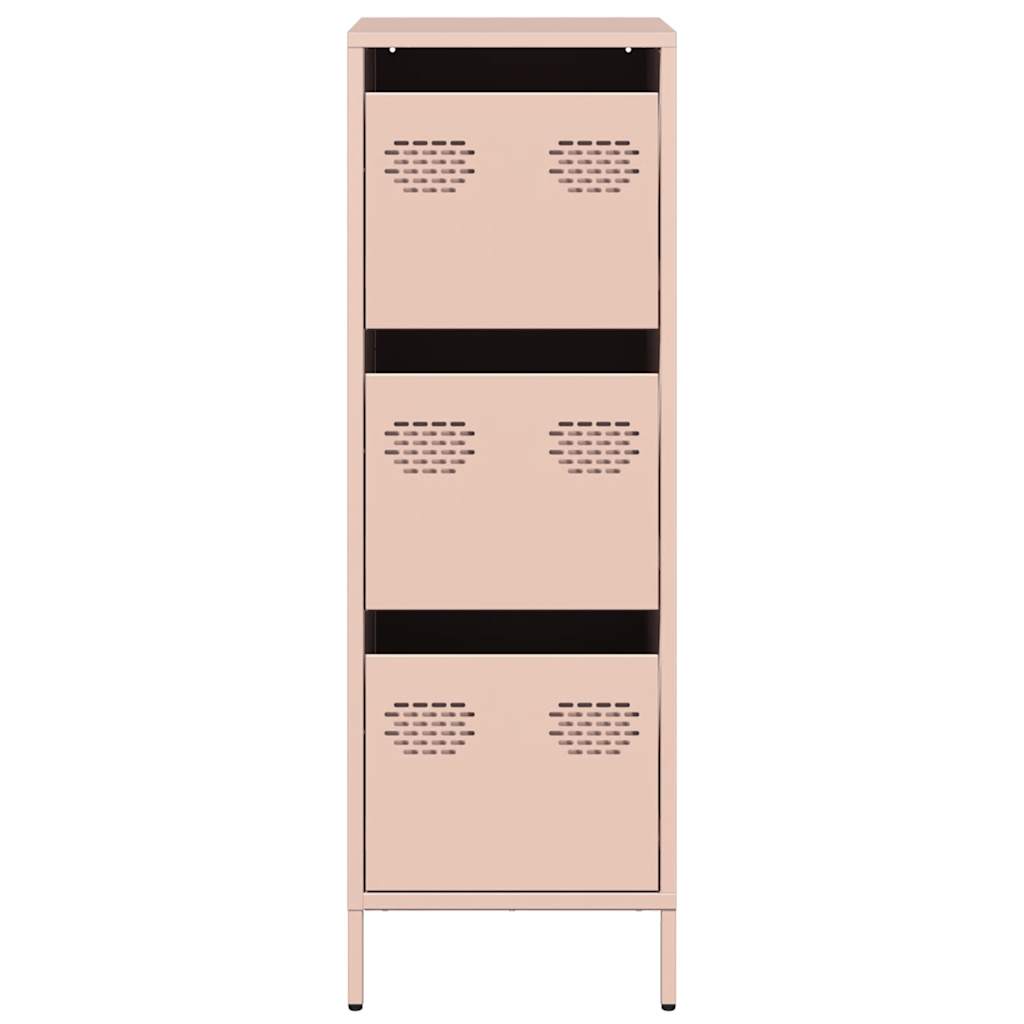 Hoge kast 39x35x103,5 cm staal zwart
