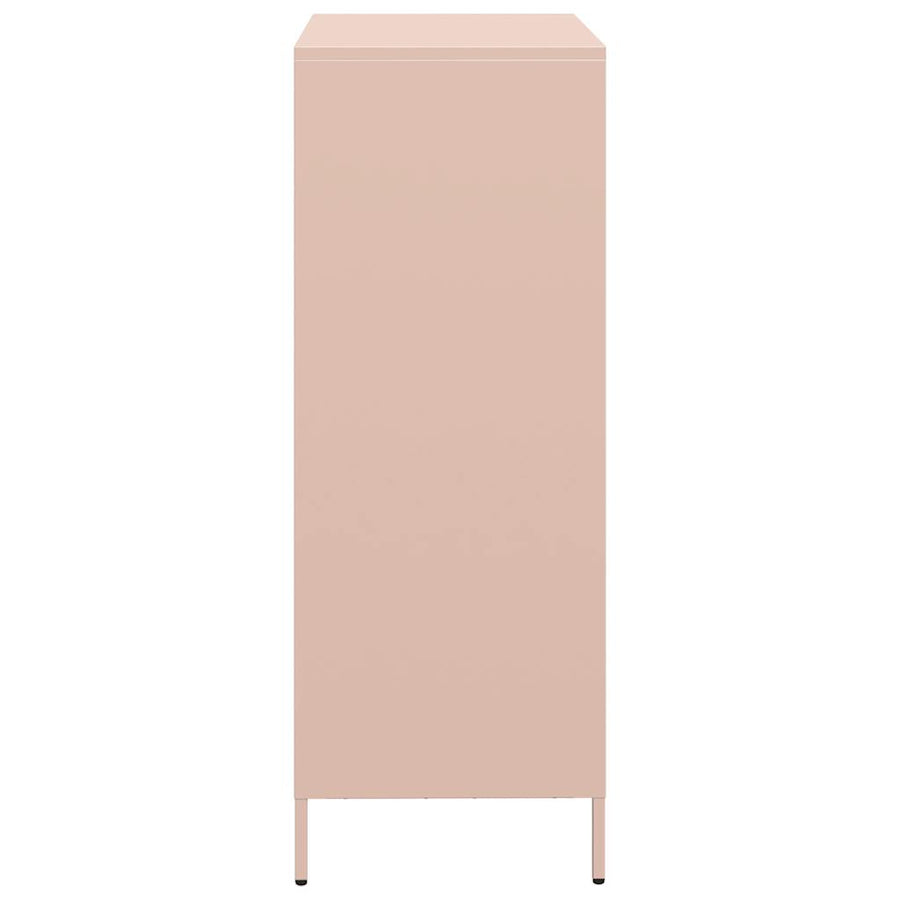 Hoge kast 39x35x103,5 cm staal zwart