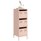 Hoge kast 39x35x103,5 cm staal roze