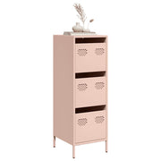 Hoge kast 39x35x103,5 cm staal roze