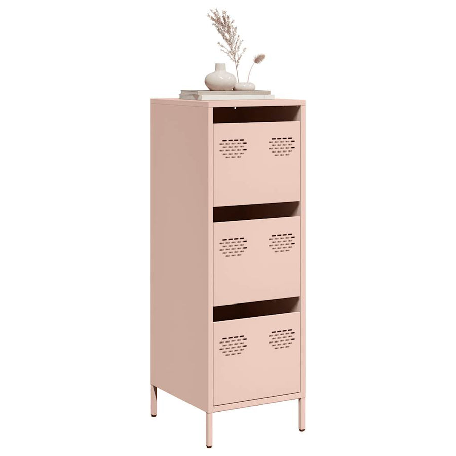 Hoge kast 39x35x103,5 cm staal zwart