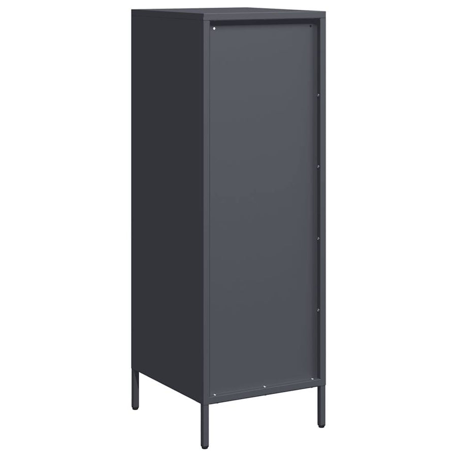 Hoge kast 39x35x103,5 cm staal antracietkleurig